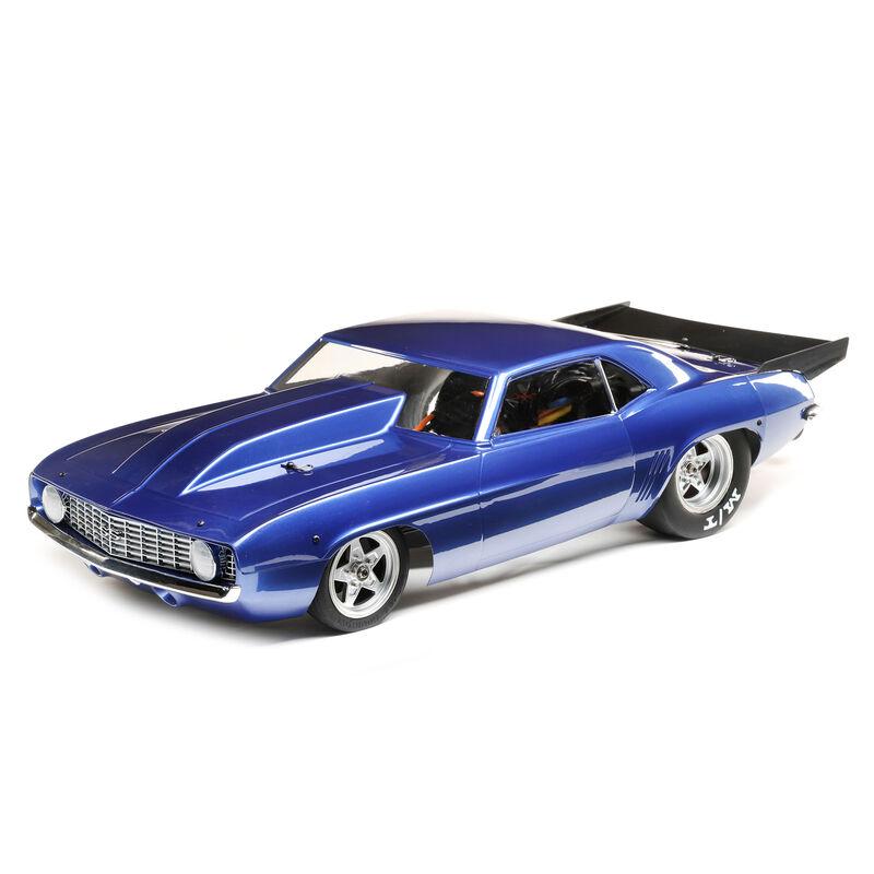 Blue RC drag racing car